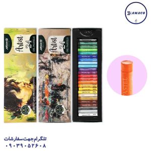 عکس لوازم مهدکودک پاستل 24 رنگ آرتیست 2602 آریا