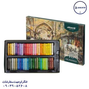 عکس لوازم مهدکودک پاستل 48 رنگ آرتیست 2604 آریا