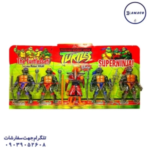 عکس اسباب بازی های پسرانه لاک پشت های نینجا 5 عددی (ب)