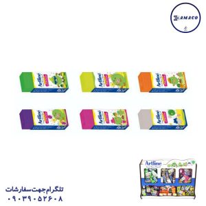 عکس نوشت افزار پاکن رنگی استندی (180 عددی) آرت لاین