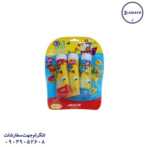 عکس گواش و رنگ انگشتی رنگ انگشتی 3 رنگ تیوپی بدون ابزار 7016 آریا