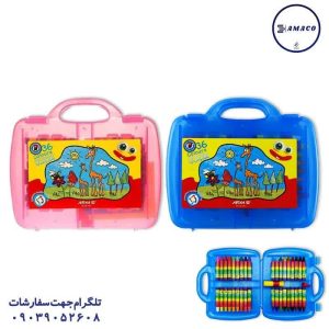 عکس لوازم مهدکودک پاستل 36 رنگ کیفی 2032 آریا