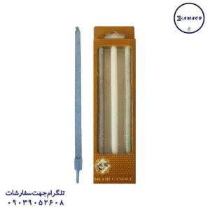 عکس لوازم جشن شمع مدادی اکلیلی جعبه ای 3 عددی تولد