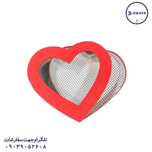 عکس سایر جعبه کادویی 30 سانت قلبی طلقی شکلاتی 805