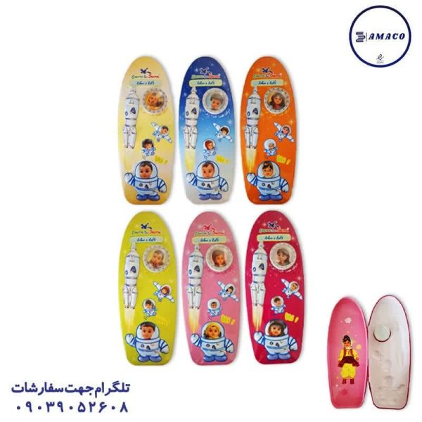 عکس جامدادی فانتزی جامدادی فلزی طرح موشک 60091 دارا و سارا