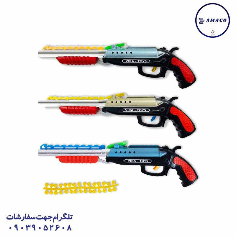 خرید تپانچه 2 لول سلفونی(ب) عکس اسباب بازی های پسرانه تپانچه 2 لول سلفونی(ب)