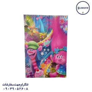 عکس دفتر سایز رحلی A4 نقاشی رحلی بالا باز شو 30 برگ چیک