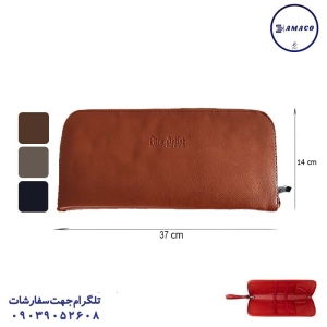 عکس لوازم هنری کیف قلم مو چرم مصنوعی پارس آرتیست