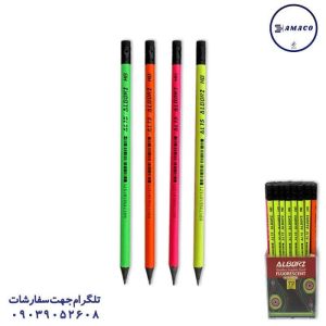 عکس مداد مداد مشکی فلورسنت پاکن دار چوب مشکی البرز