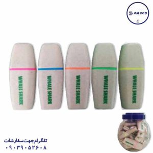 عکس نوشت افزار ماژیک فسفری مینی دبه ای (36 عددی)