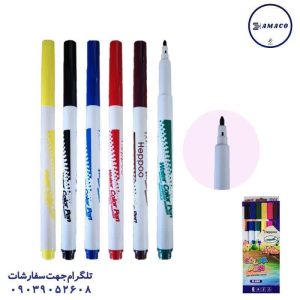 عکس نوشت افزار ماژیک 6 رنگ هپو