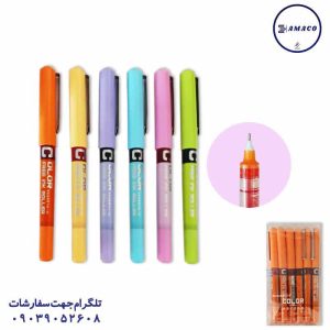 عکس نوشت افزار روان نویس رنگی کد 159