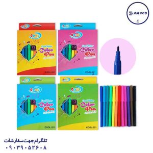 عکس نوشت افزار ماژیک 12 رنگ 222/221