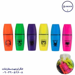 عکس نوشت افزار 8008(36عددی) ماژیک فسفری دبه ای 502