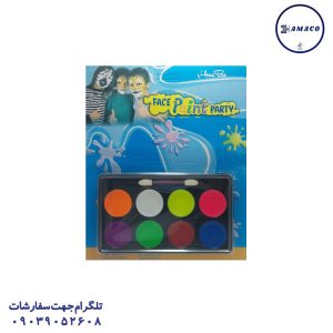 عکس لوازم مهدکودک گریم صورت 8 رنگ آبرنگی