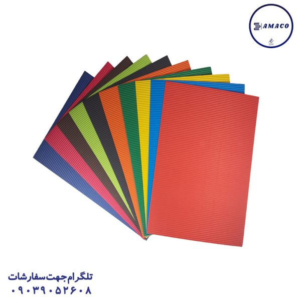 عکس کاغذو مقوا و فوم جاکورتا 10 رنگ فسفری مقوا