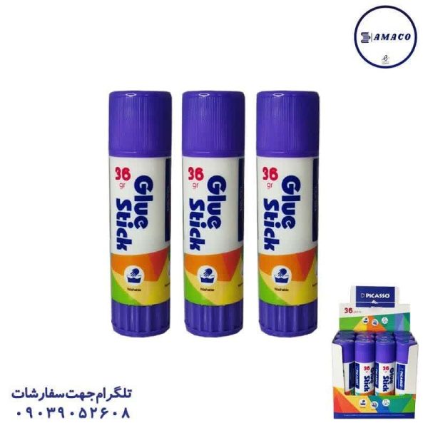 عکس چسب ماتیکی چسب ماتیکی 36 گرم پیکاسو