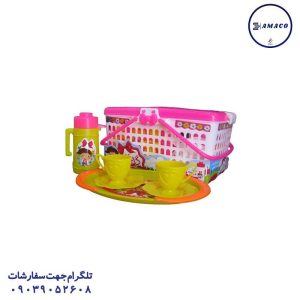 عکس اسباب بازی های دخترانه سبد پیک نیک بزرگ گل خانم