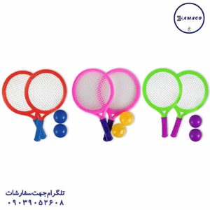 عکس اسباب بازی های عمومی راکت بدمینتون 2 توپ شادی
