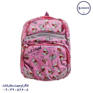 عکس محصولات P.P (طلقی) کیف مدرسه ای رنگی گلدوزی خارجی کد 15