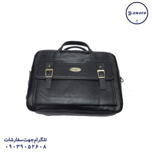 عکس محصولات P.P (طلقی) کیف اداری چرم دو سگک (کد23)(ک)