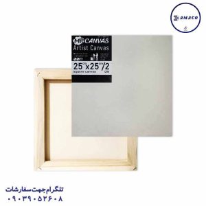 عکس لوازم هنری بوم مربع  25*25 مستر کانواس