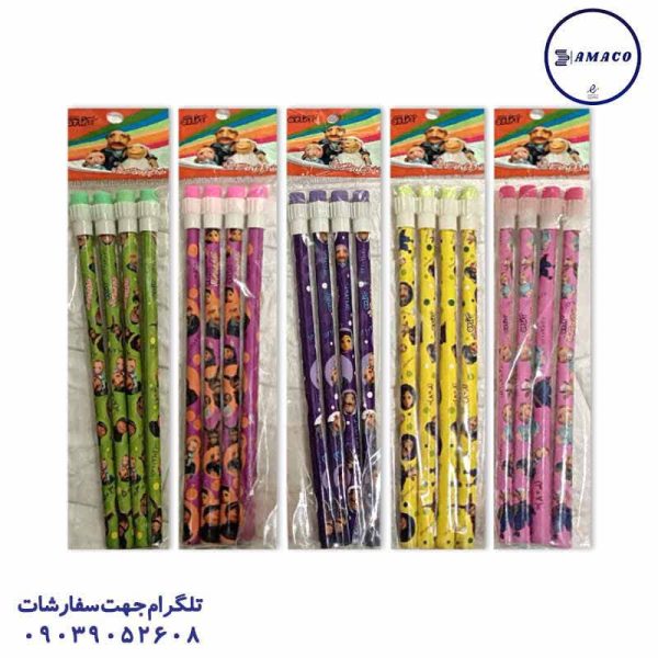 عکس نوشت افزار مداد مشکی  4  عددی کد 309 شکرستان