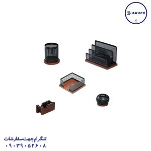 عکس ملزومات اداری ست اداری رومیزی 5 تکه بدون کازیو رایکا