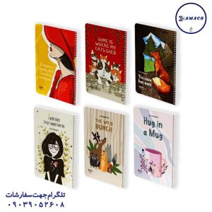 عکس دفتر فنری دفتر 100فانتزی فنری مجلد کد 241 الیپون