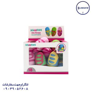 عکس نوشت افزار تراش مخزن دار مخصوص مداد رنگی  92680 اسکول فنس