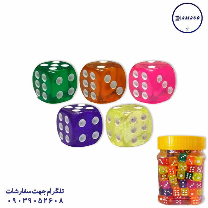 خرید تاس سایز 12 (ب) عکس اسباب بازی های عمومی تاس سایز 12 (ب)