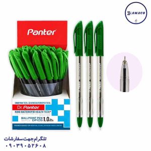 عکس نوشت افزار خودکار دکتر پنتر سبز 50 عددی پنتر