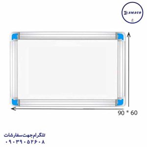 عکس تخته وایت برد / میز تحریر تخته وایت مغناطیسی پریما 60*90 اس ام اس