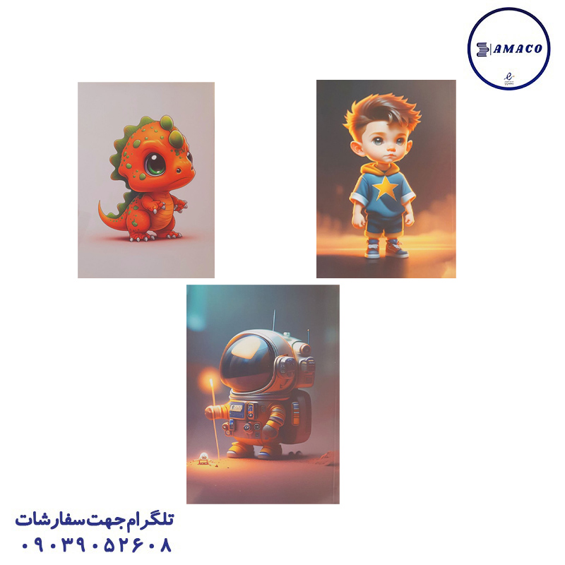 خرید دفتر 50 ته چسب فانتزی A5 بلوط عکس دفتر ته چسب دفتر 50 ته چسب فانتزی A5 بلوط