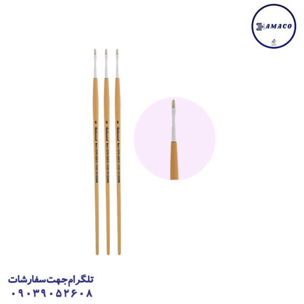 عکس لوازم هنری قلم مو دسته کرم سایز 0 رهاورد