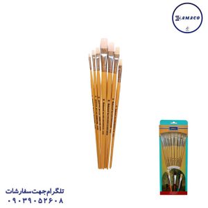 عکس پالت و قلم مو قلم مو دسته کرم جور 7 عددی 1384 رهاورد