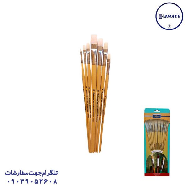 عکس پالت و قلم مو قلم مو دسته کرم جور 7 عددی 1384 رهاورد