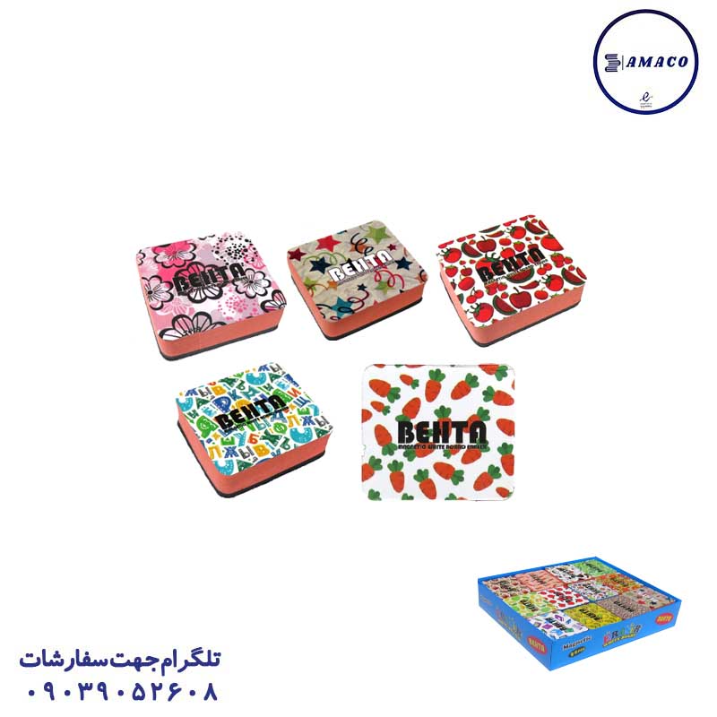 خرید ابر تخته پاکن مربع کلاسیک (24) بهتا عکس تخته وایت برد / میز تحریر ابر تخته پاکن مربع کلاسیک (24) بهتا
