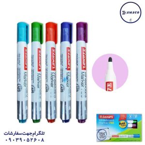 عکس نوشت افزار ماژیک وایت برد رنگی سر گرد لاکسر