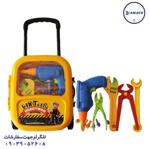 عکس اسباب بازی های پسرانه ست ابزار چمدانی (ب) درج