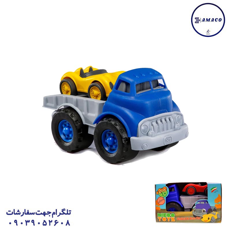 خرید کامیون کفی نشکن جعبه ای (ب) نیکو عکس اسباب بازی های پسرانه کامیون کفی نشکن جعبه ای (ب) نیکو