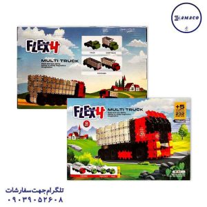 عکس اسباب بازی های پسرانه تریلر 232 قطعه فلکسی