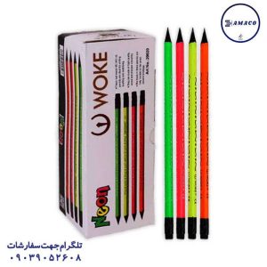 عکس مداد مداد مشکی چوب مشکی 3 گوش پاکن دار 20020 (15) وک