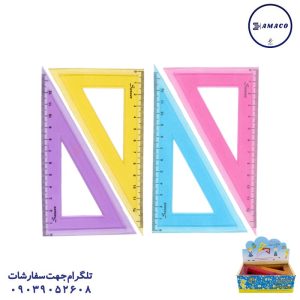 عکس لوازم ریاضی گونیا ژله ای 60 درجه (60) صریر