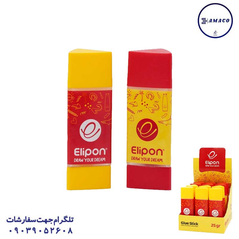 خرید چسب ماتیکی 25 گرم الیپون عکس چسب ماتیکی چسب ماتیکی 25 گرم الیپون