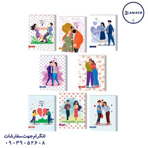 عکس انواع دفتر دفتر 80 کلاسیک فنری کد 68 عرش