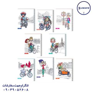 عکس دفتر دفتر 80 کلاسیک فنری کد 187 عرش