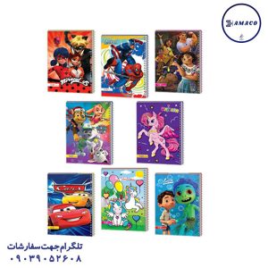 عکس دفتر دفتر 100 فانتزی جلد سخت کد 13 عرش