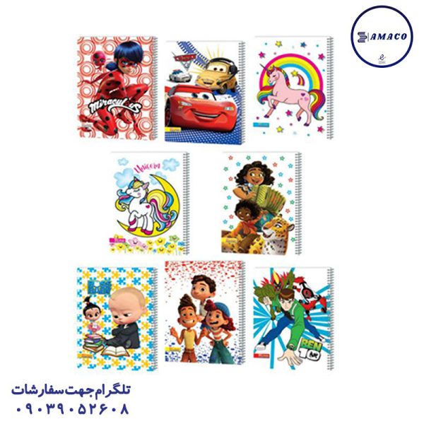 عکس انواع دفتر دفتر 80  نقاشی فنری کد 34 عرش