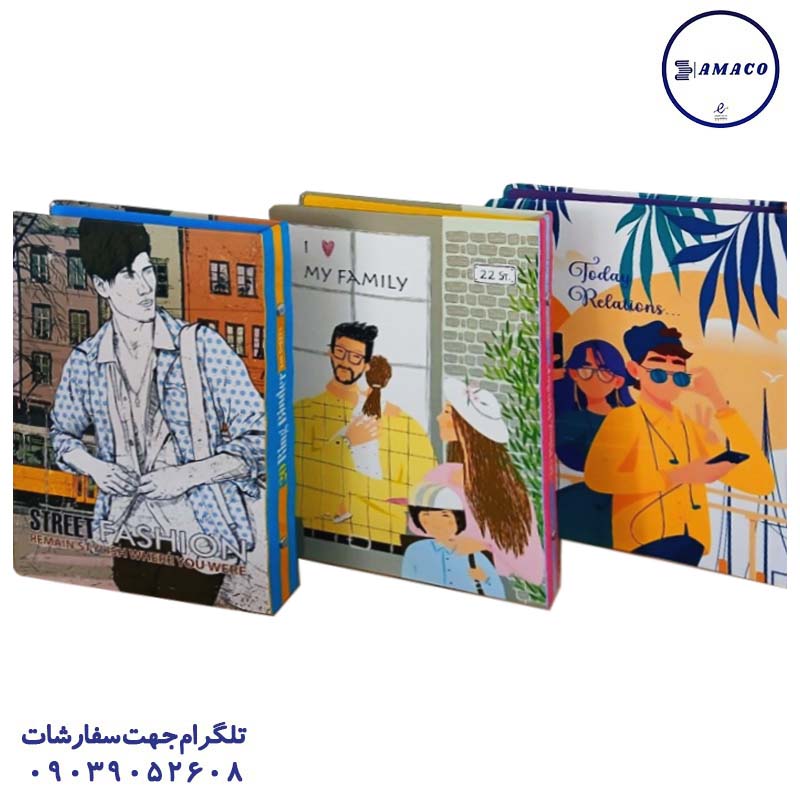 خرید کلاسور A5 قفل فلز کد 60 عرش عکس دفتر کلاسوری کلاسور A5 قفل فلز کد 60 عرش